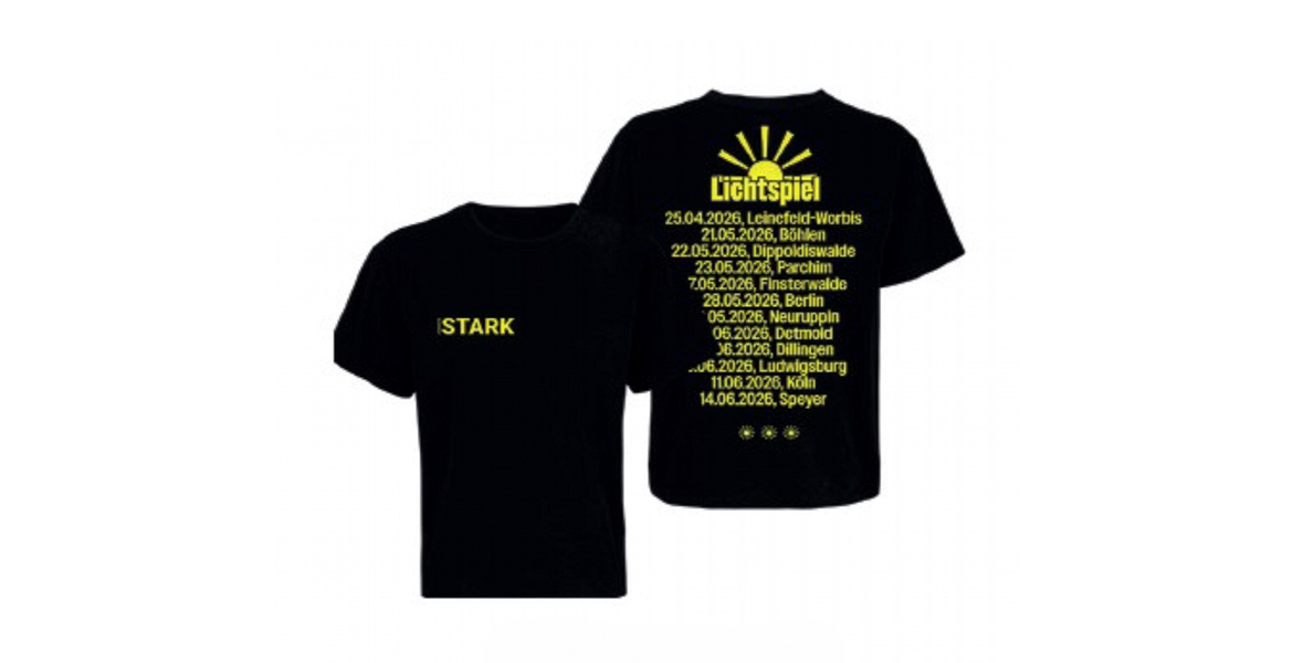 Tourshirt, unisex, black 